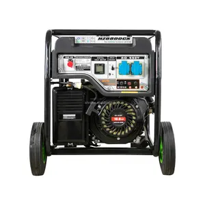 Generatore silenzioso domestico 6.5KW 6.5KVA 220V 190f/FE motore portatile digitale generatore di benzina