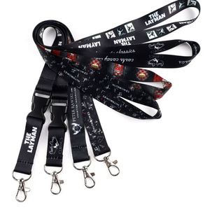 Free Sample Water Resistant Eco-Friendly Polyester Jacquard Screen Printed Custom Promotional ID Card Holder <b>Car</b> Key Lanyard - Product Image 1