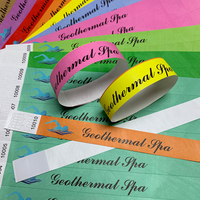 Usine En Gros Pas Cher Personnalisé Papier Bracelets Bracelet Vip Unique Numéroté Tyvek Bracelets