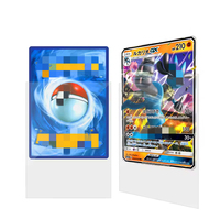 Protège-cartes Yugioh mats transparents en plastique pour cartes à collectionner, pour jeux de société portables et outils éducatifs