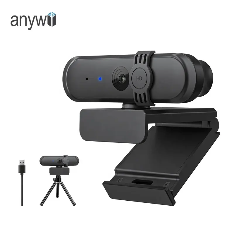 Anywii webcam hd 1080p usb komputer, webcam komputer dengan mikrofon