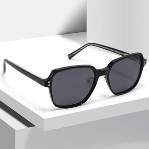 Lunettes de soleil de style européen et américain, monture carrée, protection UV400, monture TR90, verres TAC, unisexe, mode, voyage, conduite - Product Image 3