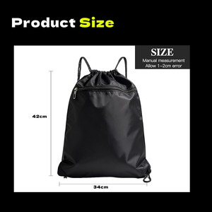 Zaino sportivo leggero con chiusura a coulisse idrorepellente e Design portatile minimalista di grande capacità - Product Image 6