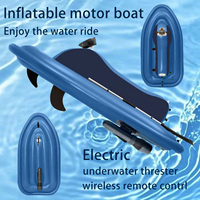 Bateau à moteur électrique gonflable flottant pour enfants, parc d'attractions aquatique