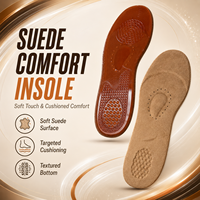 Semelles intérieures en gel PU 3D en forme de pied, coussin de massage souple pleine longueur, auto-adhésives, pour baskets hommes et femmes - Fournisseur chinois