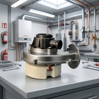 Souffleur industriel électrique à prémélange complet 7800 tr/min pour chaudière à gaz, kit de conversion à vitesse variable, haute efficacité
