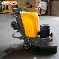 Machine à poncer les sols GZD, robuste, industrielle, pour sols en béton, avec aspiration, pour surfaces en béton époxy