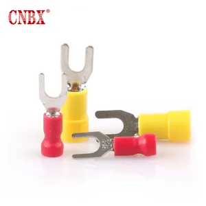 CNBX High Quality Colorful SV Series Plastic Clip Wire Ferrule Copper Insulated Spade Terminal