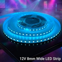 Tira de LED Flexible Monocromática Azul Hielo SMD120D de 12V para Iluminación Ambiental Decorativa de KTV