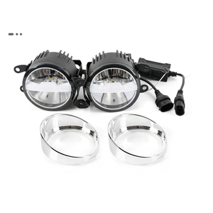 Luz antiniebla LED de colores triples de 90W redonda de 3 pulgadas para <span class=keywords><strong>Ford</strong></span> Jeep Toyota Honda Nissan Suzuki Subaru Mitsubishi - Product Image 1