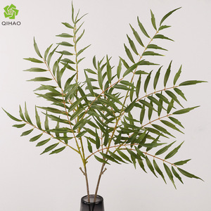 Hojas de Palma Mahonia Artificiales, Tela Plástica Verde, Decoración de Interiores para Bodas, Vegetación Artificial de Alta Simulación - Product Image 5