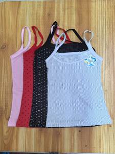 Débardeur en coton pour filles JCF013 à 0,75 $ avec nœud en dentelle, respirant, pour l'été - Product Image 6