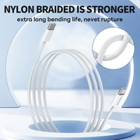 Cable Trenzado de Nailon ESEEKGO G-113C Tipo-C a Tipo-C, Carga Rápida de 100W para Computadora Portátil, Teléfonos Móviles, Transferencia de Datos, 4 Pies/1.2 Metros