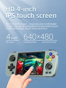 Oyun konsolu RG405M el Android 12 Unisoc T618 4 inç IPS dokunmatik ekran oyun oyuncu salon Joystick noel hediyesi çocuklar için