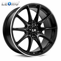 LEOHO Nuevas Llantas de Aleación de Aluminio 4x100 5x100 5x108 5x110 5x112 5x114.3 5x120 de 16 17 18 19 Pulgadas para Autos de Pasajeros con Bujes Cóncavos