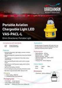 Luz de aviación portátil para iluminación de tierra de aeropuerto de emergencia Luz de pista de rodaje con precio asequible de la India - Product Image 2