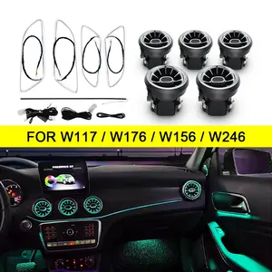 Cla W117 12 Màu Sắc Môi Trường Xung Quanh Đèn Và Không Khí Vent Nội Thất Môi Trường Xung Quanh Đèn Cho Mercedes W117 W156 W176 W246