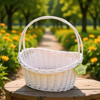 Panier en saule tressé sur mesure, fourni par l'usine, panier portable pour fruits et légumes avec couvercle, panier de transport isotherme en osier