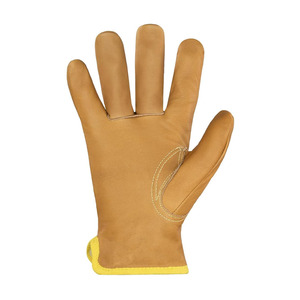 Gants de sécurité en cuir de chèvre de qualité supérieure, résistants à l'abrasion, antidérapants, avec poignet élastique, protection des mains - Product Image 5