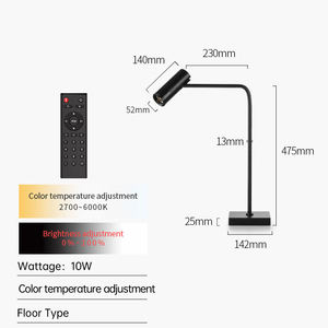 Hiện Đại Sang Trọng Nhôm Đèn Sàn Với Có Thể Điều Chỉnh Chùm Góc Vuông Đứng Một Mình Chiếu Sáng Hot Bán Thiết Kế Phong Cách Kim Loại Bóng Râm - Product Image 4