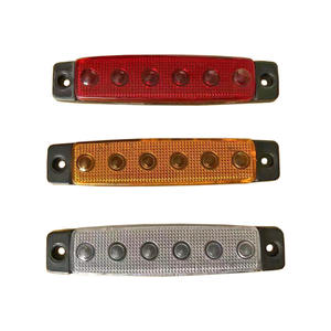 Nuevas Luces Laterales LED de 12V 24V Rojas, Ámbar y Blancas para Camiones, Remolques, Furgonetas, Camiones Medianos, Mejora de Equipamiento, Plástico - Product Image 1