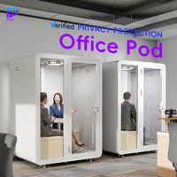 PYinC |   Nouvelles cabines insonorisées modulaires pour bureaux et salles de réunion, résistantes au feu, pour 1 à 2 personnes.