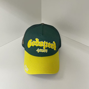 Casquette Trucker Brodé Personnalisé en Maille Unisexe Haute Qualité Logo en Gros Vintage Performance Plage Visière Plate - Product Image 3