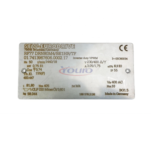 มอเตอร์เกียร์เฮลิคอลแบบเพลาขนาน Eurodrive RF77 DRN80M4/BE1HR/TF ของแท้ใหม่ 100% มอเตอร์ AC 4 โพล สำหรับระบบอัตโนมัติในอุตสาหกรรม - Product Image 5