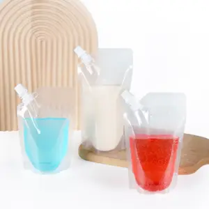 Bulk Wholesale Custom Drink Packaging For Tomato Paste Juice Tea Food Grade Beverage Bags Plastic Spout Pouch
