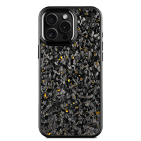 Coque en TPU en fibre de carbone forgée pour Iphone 16e/16pro/16pro Max/16/15pro/14/13/12/11pro Max/14plus/15pro Max/13/12/11 avec métallique