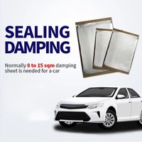 Muestras Gratis de Lámina Acústica Viscoelástica de Aluminio y Butilo para Aislamiento de Sonido en Automóviles, Oficinas y KTV, Resistente a Altas Temperaturas