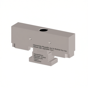Mandril móvil intermedio para torno modular, componente de sujeción ajustable de 100 mm de ancho - Product Image 2
