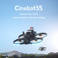 Cinebot35 O4 Pro FPV Cinewhoop, Cuadricóptero de 3.5 Pulgadas, O4 Pro VTX, Amortiguación de Impactos de Seis Puntos para una Filmación Cinematográfica Fluida