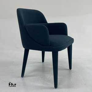 Sillón de Comedor Tapizado Contemporáneo con Estructura de Madera Maciza Negra y Verde Oliva para Uso Comercial en Hoteles y Cafeterías - Product Image 6