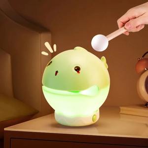 Lámpara de Noche de PVC con Forma de Pez de Madera, Luz de Oración para la Bendición, Regalo con Ajuste de Tres Colores, Lámpara Percusiva, Juguete de Regalo - Product Image 1