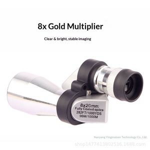 Télescope monoculaire portable de gros transfrontalier Bak4 8x20 pour voyage et <span class=keywords><strong>photo</strong></span>, mini, en métal, sans revêtement, champ de vision 96/1000m - Product Image 2