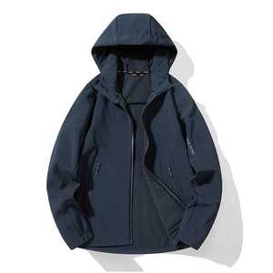 เสื้อแจ็คเก็ตกันลมบุขนแกะสำหรับผู้ชาย สีน้ำเงินเข้ม เหมาะสำหรับงานกลางแจ้งในฤดูหนาว - Product Image 1