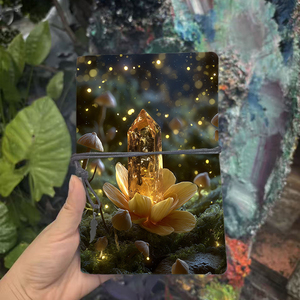 Vintage <span class=keywords><strong>A6</strong></span> Diario para la universidad Adecuado para borradores de bocetos de estudiantes de arte y conceptos de diseño con Crystal Flower Mushrooms Glo - Product Image 2