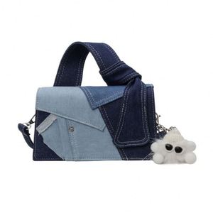Latest Style Denim <b>Bag</b> <b>Lightweight</b> Handbag for Daily Travel <b>Beach</b> Outdoor Use - Product Image 1