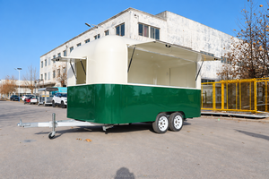 Rimorchio Mobile Commerciale in Acciaio Inossidabile per Snack, <span class=keywords><strong>Hamburger</strong></span>, <span class=keywords><strong>Pizza</strong></span> e Gelato - Product Image 2