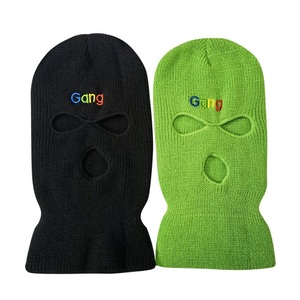 Masque de <span class=keywords><strong>Ski</strong></span> unisexe, <span class=keywords><strong>cagoule</strong></span> de différentes couleurs, personnalisé, 3 trous, avec Logo brodé - Product Image 4