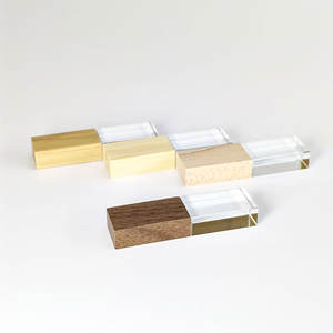 Wooden Usb Flash Drive Glass U Disk <strong>Memory</strong> <strong>Stick</strong> 4gb 8gb 16gb 32gb 64gb Wedding Gift Customized Logo <strong>Crystal</strong> Pen Drive - Product Image 5