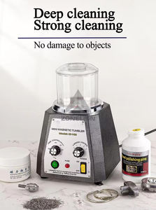Nouvelle machine à polir les bijoux magnétique 220V/110V avec moteur et composants de base à roulements, pour usage domestique, nettoyeur de bijoux - Product Image 3