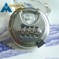 Vente directe d'usine, cadenas à disque en acier inoxydable à 4 chiffres, antivol, étanche, durable