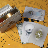 Usine En Gros Personnalisé Feuille D'or Dieu Domaine Cassette Boîte pour Ensemble Rêve Tarot Carte Papier Impression pour Application Familiale