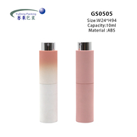 Mini flacon pulvérisateur continu en plastique ABS personnalisable de 10 ml pour parfum et shampoing, avec pompe, boîte pliable et revêtement UV pour cosmétiques