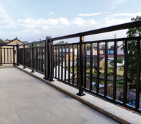 Balustrades de balcon en acier galvanisé sur mesure, garde-corps de terrasse et de toit, clôtures en alliage d'aluminium pour villas et communautés résidentielles