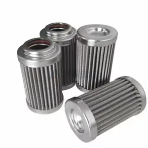 New Stainless Steel Wire Mesh Pleated Filter Element Hole Shape Metal Oil Air Filter Cylinder Home Use Restaurant Industries