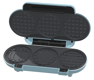 Newle 2025 3 en 1 Trois Motif De Noël Plaque Gingerbread Gaufre Grill Machine Xmas Santa <span class=keywords><strong>Claus</strong></span> 3 Tranche Mini Gaufrier - Product Image 4