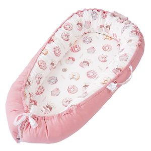<span class=keywords><strong>Cuna</strong></span> <span class=keywords><strong>Nido</strong></span> Antirrollos para Bebé Recién Nacido, de Algodón, Plegable, Portátil, Transpirable, para Viajes y Hogar - Product Image 4